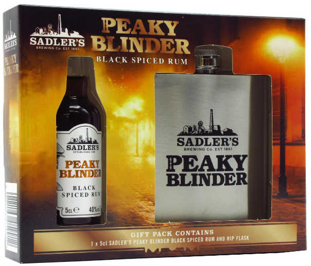 Peaky Blinder Black spiced rum HIPFLASH, 40%, 0,05l