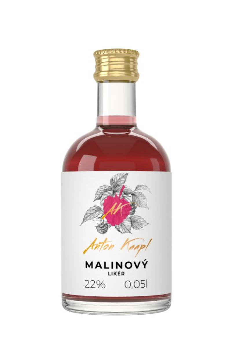 Anton Kaapl Malinový likér 0,05l 22% (holá láhev)