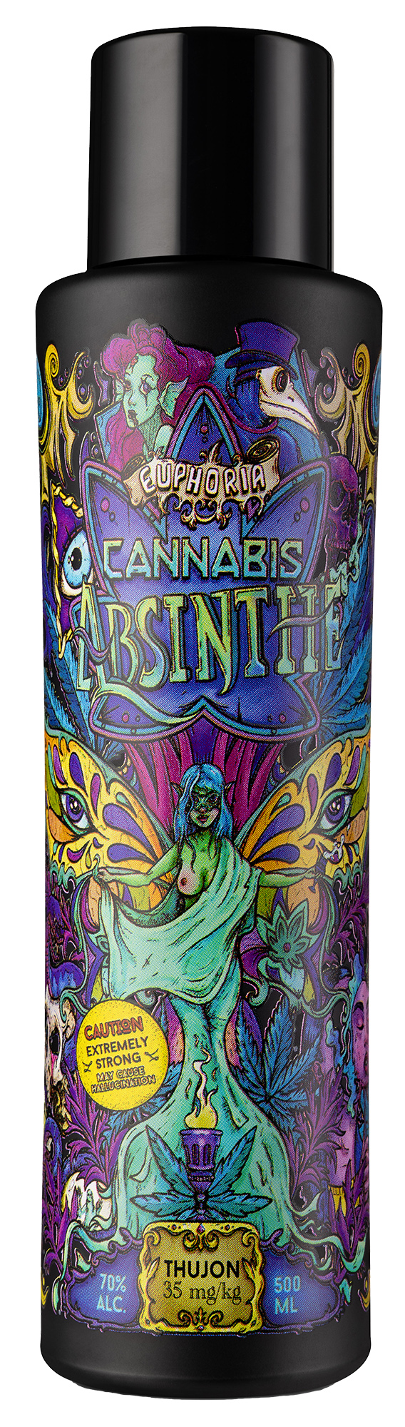 Absinthe Euphoria Cannabis 0,5l 70% Made with Madness