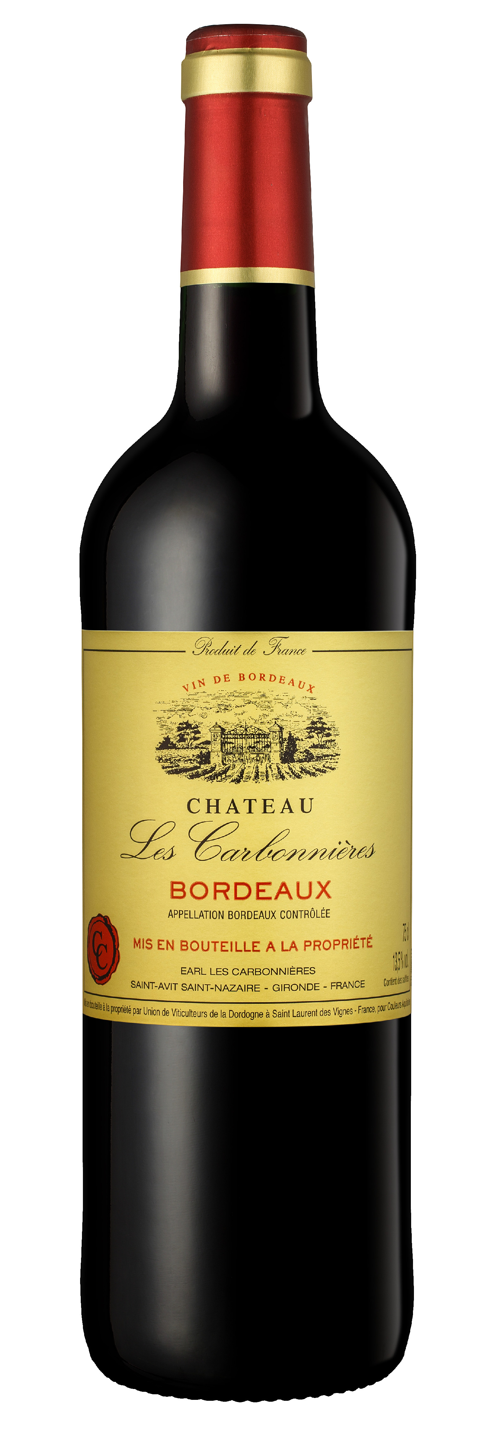 Bordeaux Chateau LES CARBONNIERES 2021, 0,75l