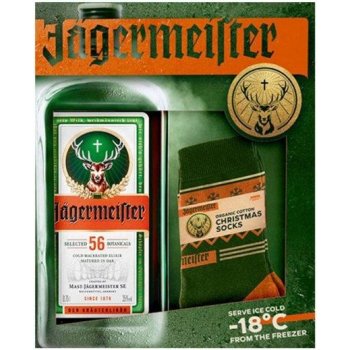 Jägermeister + ponožky, 35%, 0,7l