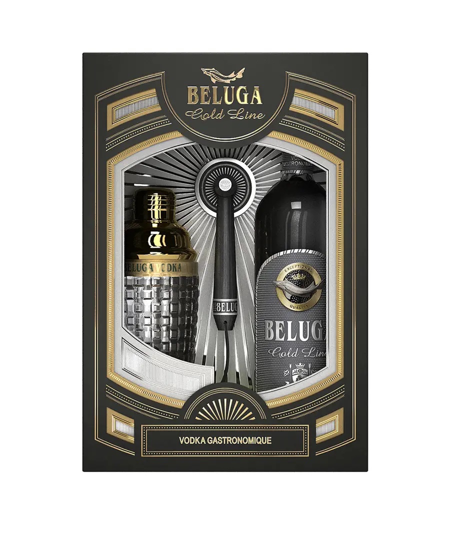 Beluga Gold + Shaker 40% 0,7l