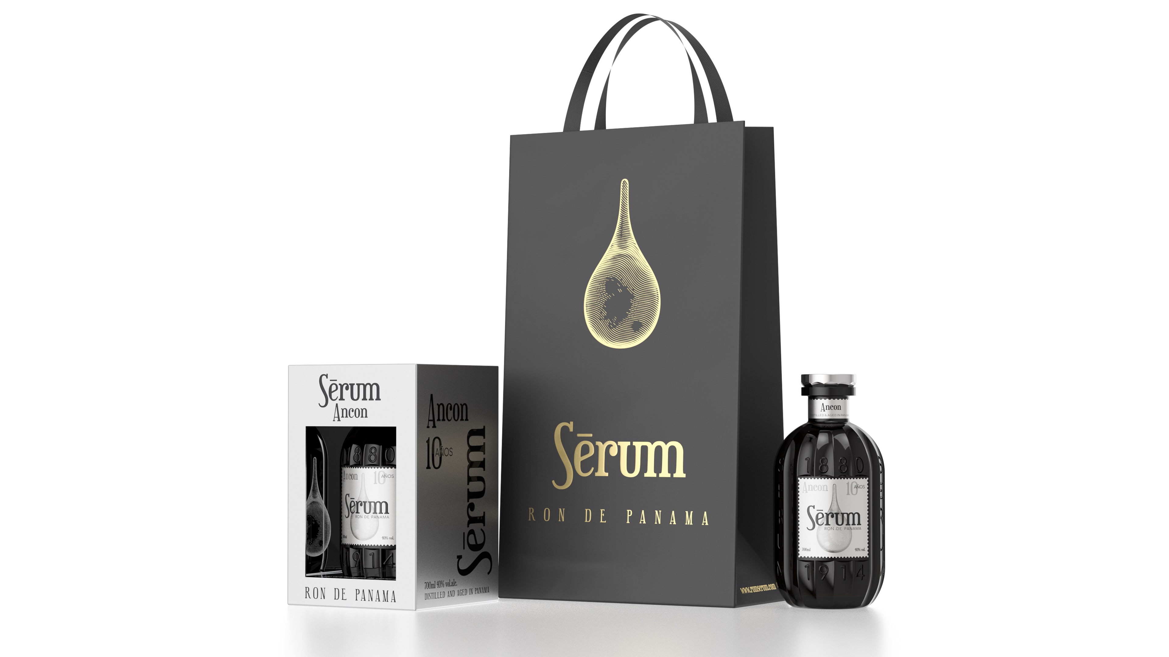 Sérum Ancon 10 yo, Gift box, 40%, 0,7l