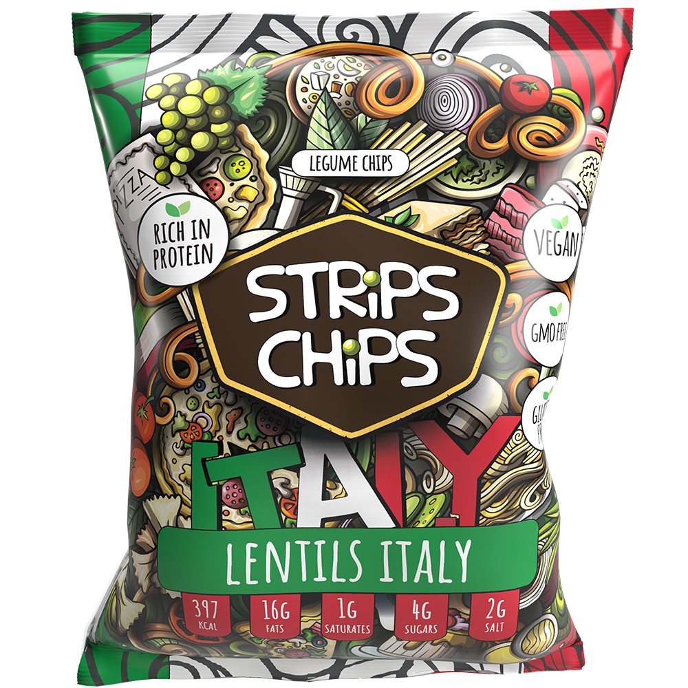 Strips Chips - Lentils Italy, 90g