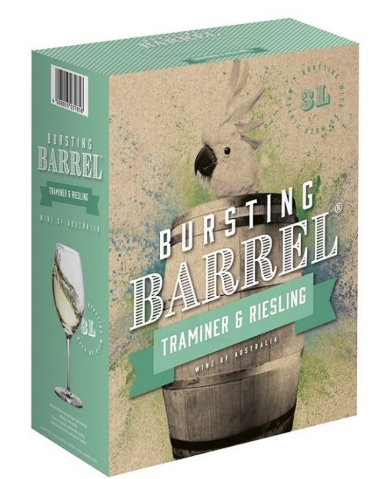Bursting Barrel Traminer & Riesling 3l 11% Bag in Box