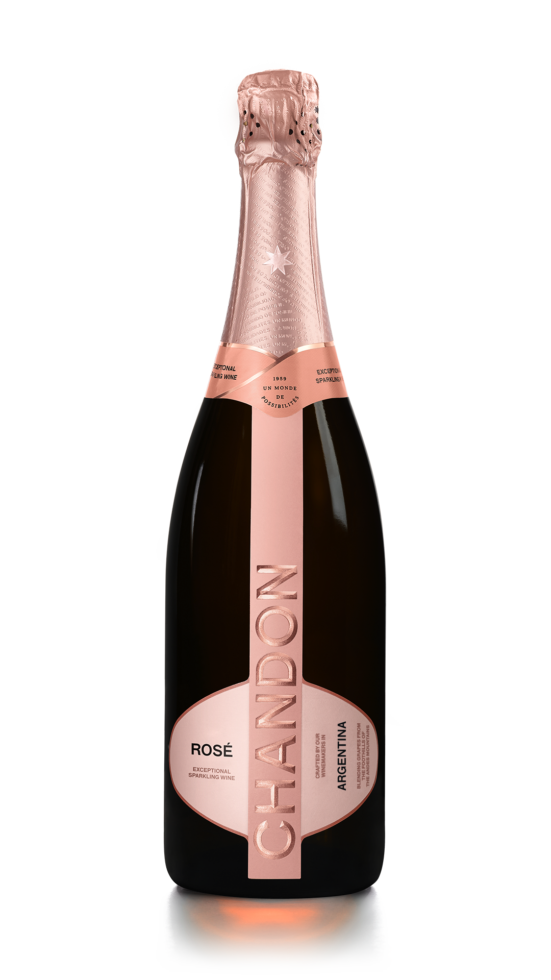 Chandon Argentina Brut Rose Šumivé 12.5% 0.75 l (holá láhev)