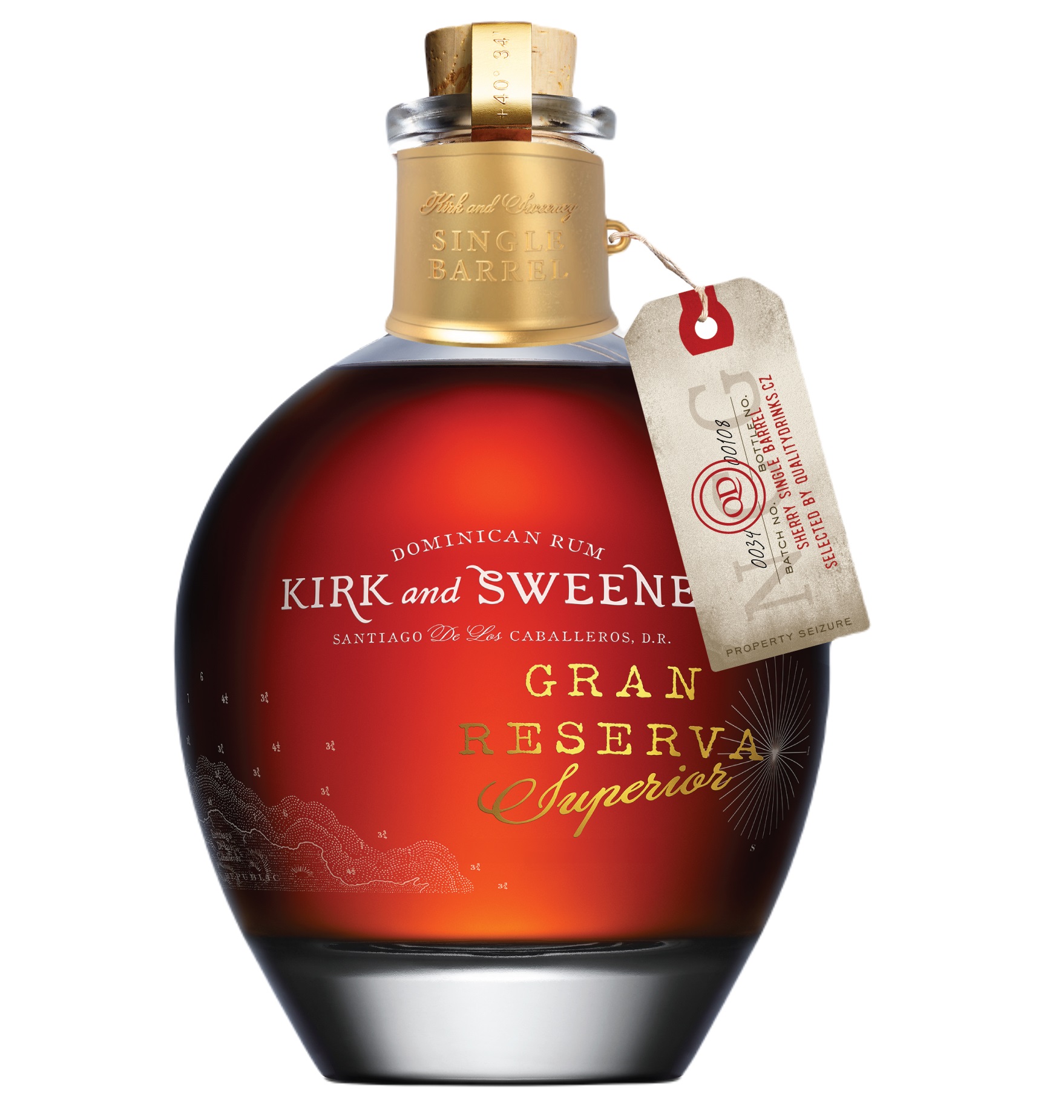 Kirk and Sweeney Kirk & Sweeney Single Barrel Sherry 40% 0,7 l (holá láhev)