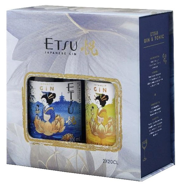 Etsu Japanese Gin dárková sada miniatur 2 x 0,2 l (karton)