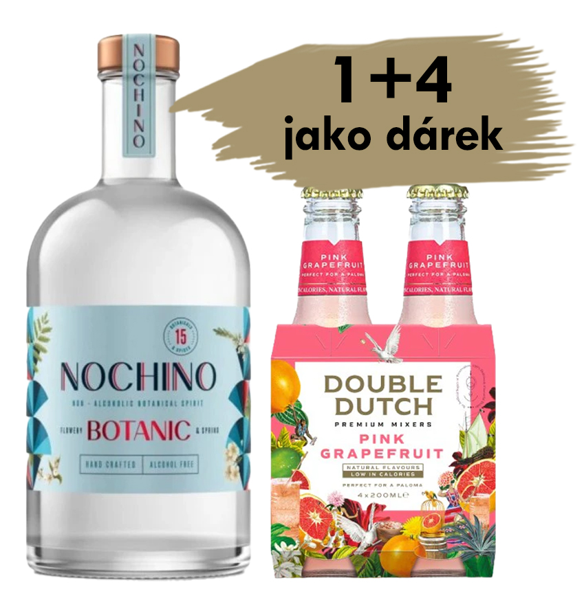 Nochino Botanic, 0% 0,5l + Double Dutch Pink Grapefruit, 4x0,2l