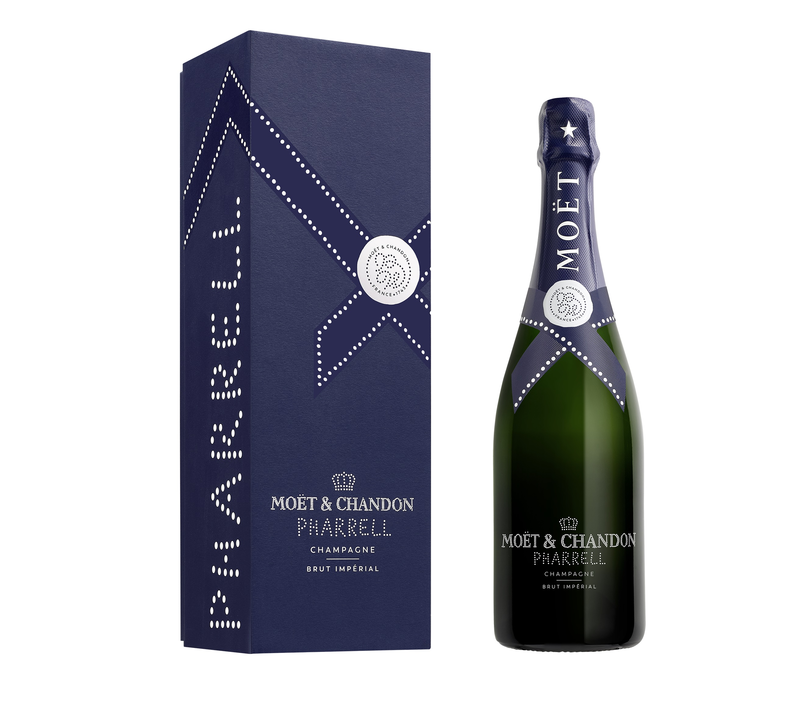 Moët & Chandon Brut Imperial Pharrell Williams blue 12,5% 0,75 l dárkové balení