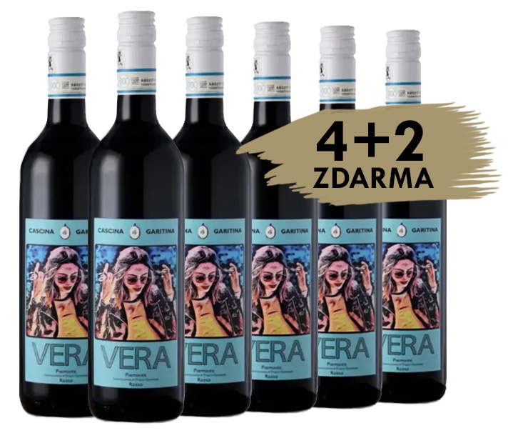 Cascina Garitina 4+2 zdarma - Cantine Garitina - Vera Piemonte Rosso 2020, 6x0,75l