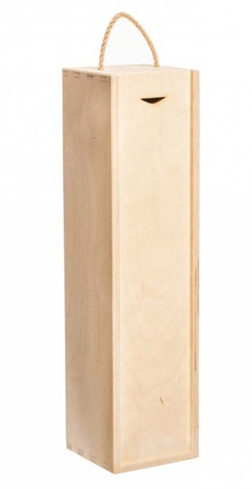 Dřevěná kazeta na víno s plným víkem (33x9x9)