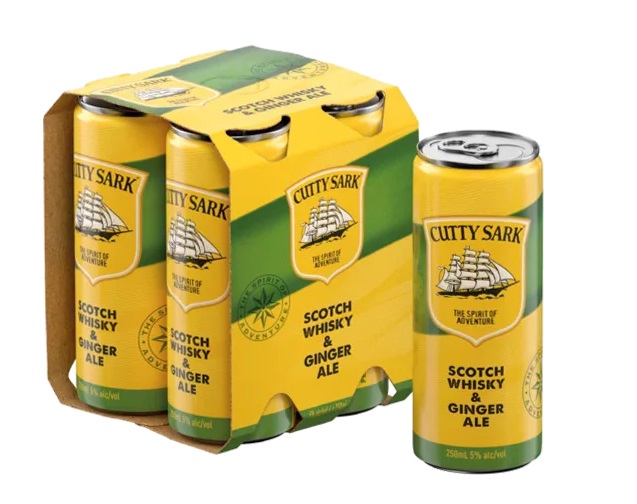 Cutty Sark Ginger Ale, 5%, 4x250ml