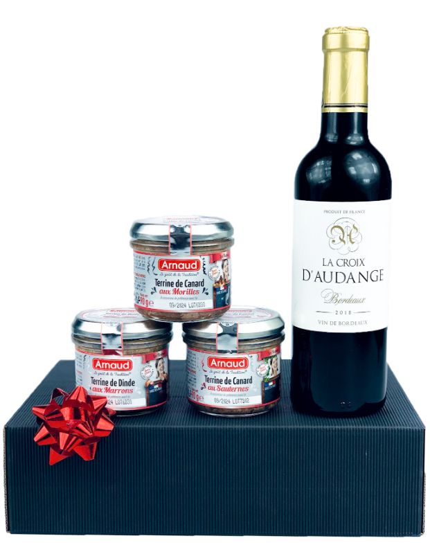 GOURMET PARTNERS Dárkový koš Stříbrný