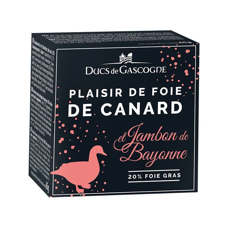 Ducs de Gascogne Plaisir z kachních Foie Gras (20%) s Bayonskou šunkou, 65g