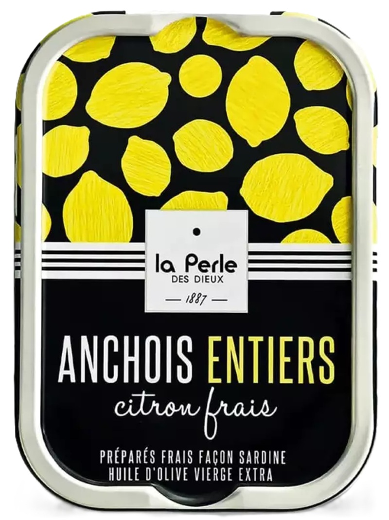 La Perle des Dieux La Perle Pečené francouzské ančovičky s čerstvým citronem, 115g