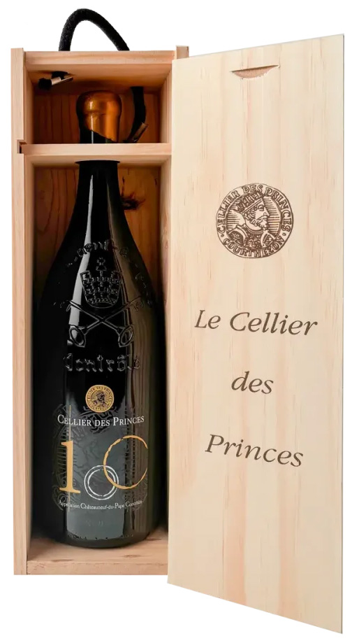 Cellier des Princes Châteauneuf-du-Pape Cuvée Centenaire Numérotée limitovaná edice v dřevěném boxu 1,5l