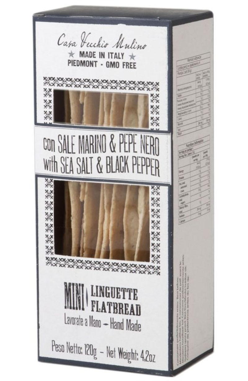 Casa Vecchio Mulino Křupavé tyčinky mini Linguette s solí a pepřem, 120g
