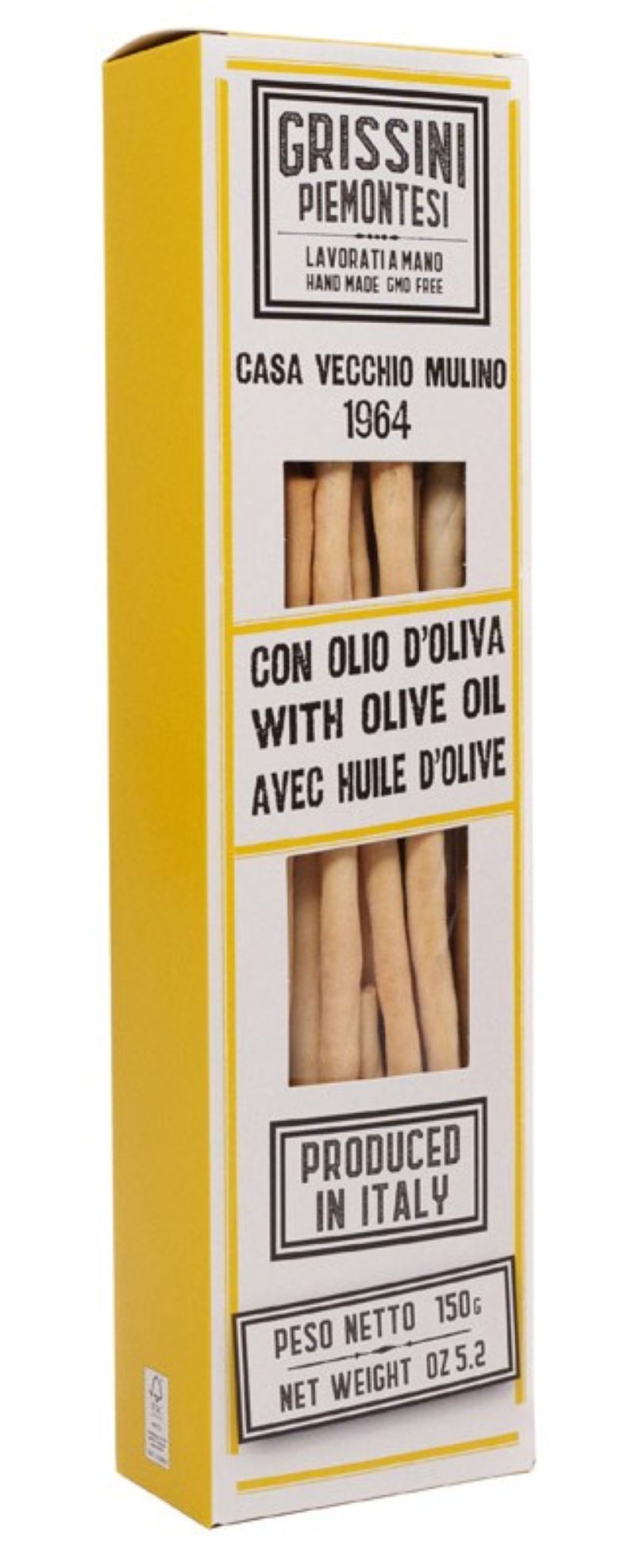 Casa Vecchio Mulino Tyčinky Grissini s olivovým olejem, 150g