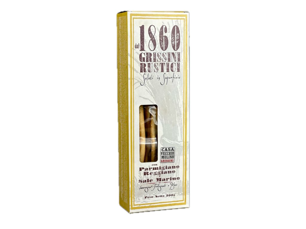Casa Vecchio Mulino Rustikální tyčinky Grissini s parmazánem DOP, 200g