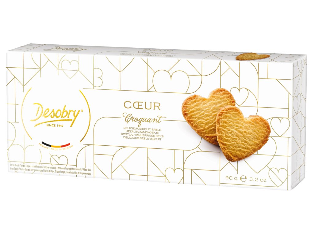 DESOBRY Sušenky Coeur Croquant, 90 g
