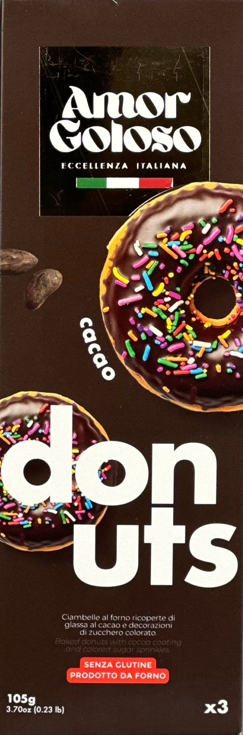Amor Goloso Čokoládové donuty, 105g