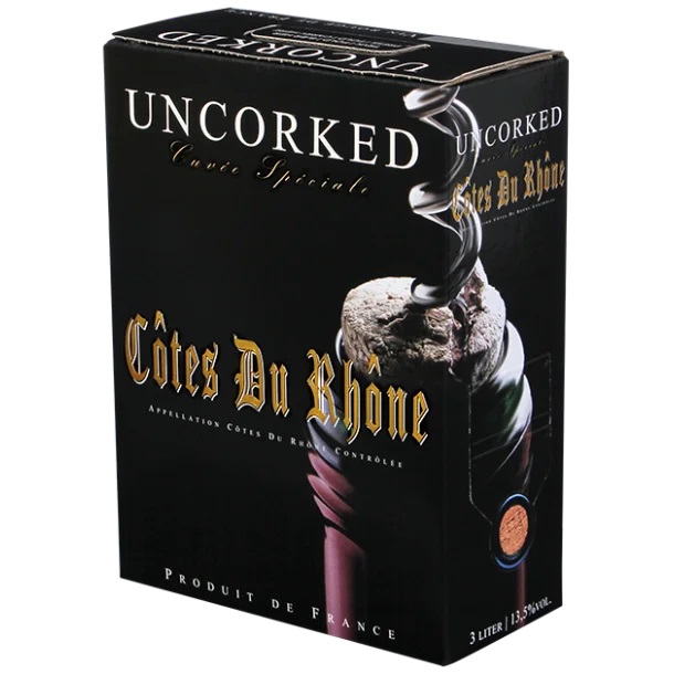 Uncorked Côtes du Rhône Cuvée Spéciale, Bag in Box, 3l