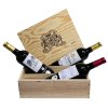 medailova vina z bordeaux drevena kazeta 3x0 75l