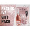 Brilla Rosé Spumante Extra Dry + 2 sklenice, Gift Box, 0,75l