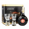 Zwack Unicum + 2 sklenice v plechovém boxu, 40%, 0,5l