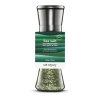 SALT ODYSSEY Keramický mlýnek s mořskou solí "ČESNEK a BAZALKA", 200g