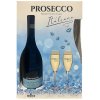 prosecco borgomori frizzante darkove baleni s 2 sklenickami 0 75l