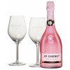 j p chenet sparkling ice rose demi sec kazeta s 2 sklenickami 0 75l 1