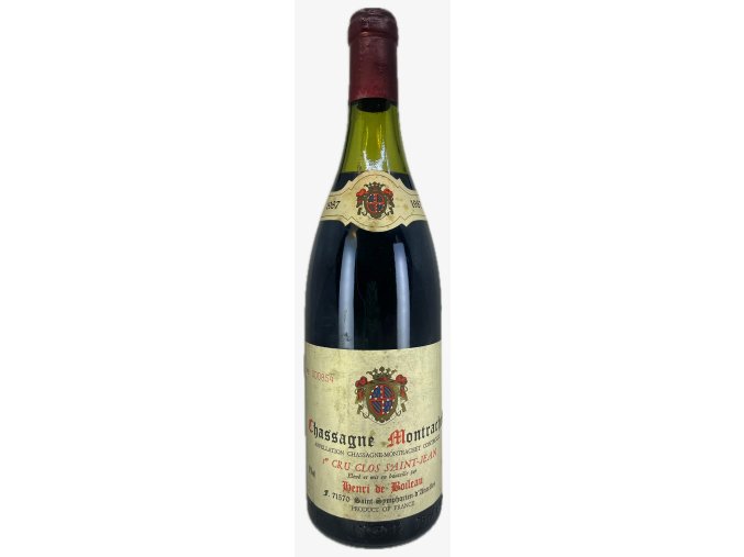 1987 Chassagne Montrachet 1er Cru Clos St. Jean (Henri de Boileau) DP