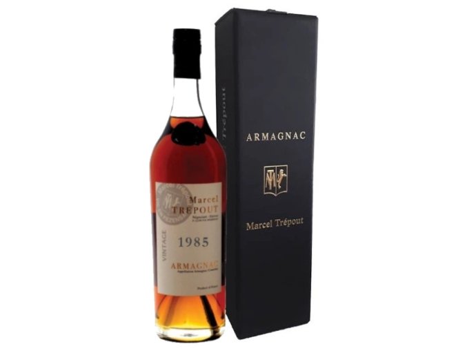 Armagnac Vintage 1985 v dárkové krabičce (Marcel Trepout)