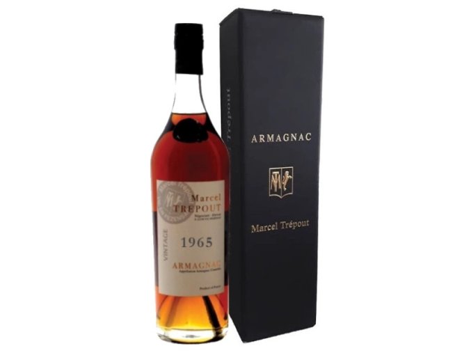 Armagnac Vintage 1965 v dárkové krabičce (Marcel Trepout)