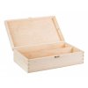 Dřevěná krabička na víno s pantem, 2x0,75 l 3