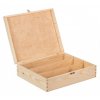 Dřevěná krabička na víno s pantem, 3x0,75 l 3