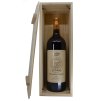 Dřevěný box na láhev 1,5 l MAGNUM 4 červené víno