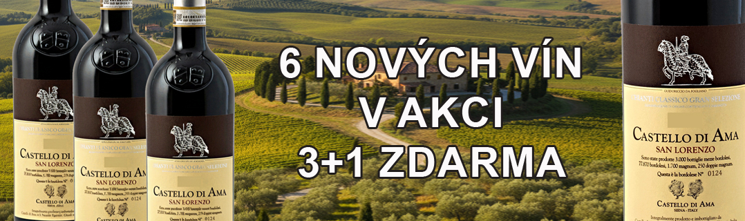 6nových vín v akci 3+1 PC