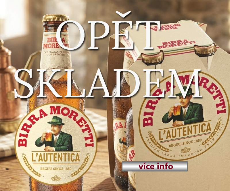 birra moretti opět skladem