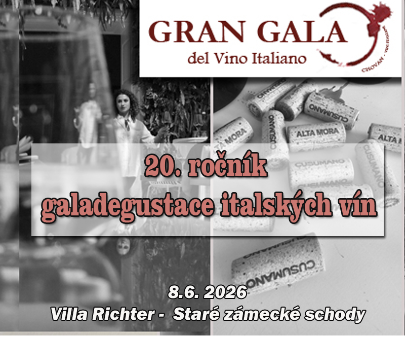 pozvánka na galadegustaci italských vín