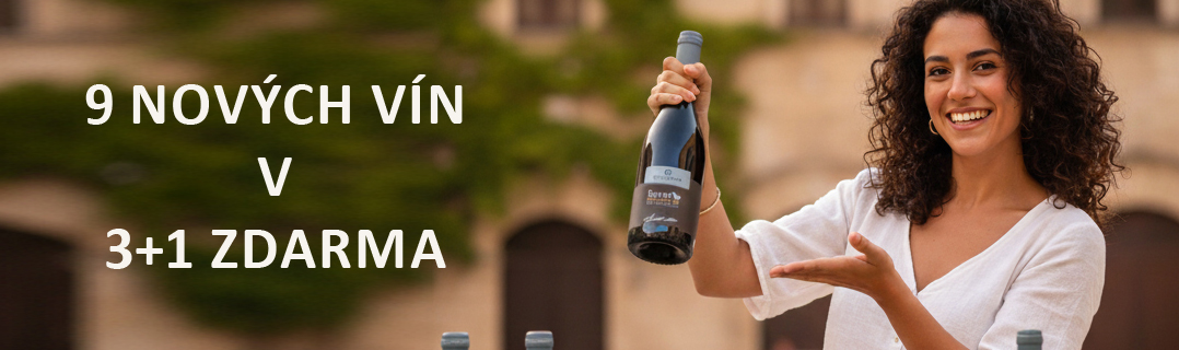 9nových vín v akci 3+1 PC