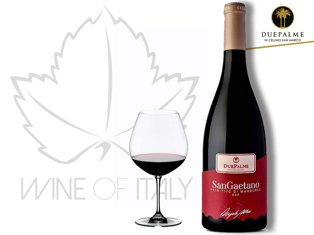 Primitivo di Manduria DOP Cantine Due Palme Wine of Italy