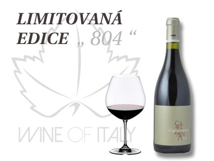 limitovaná výroční edice CAPEZZANA 804 ROSSO DI TOSCANA IGT SYRAH,MAGNUM, Capezzana, Itálie
