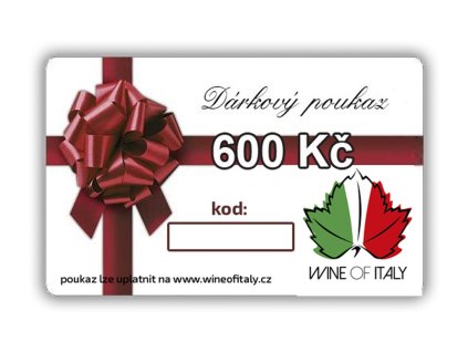 dárkový poukaz600