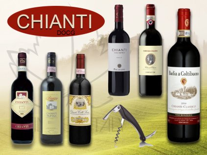 degustační bedýnka Chianti a Chianti Classico od Wine of italy