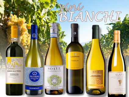 vini bianchi degustační bedýnka původních odrůd