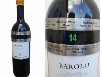 digitální teploměr na lahev vína