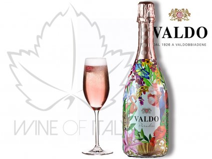 Valdo Paradise Rosé Bru, šumivé víno Itáliet